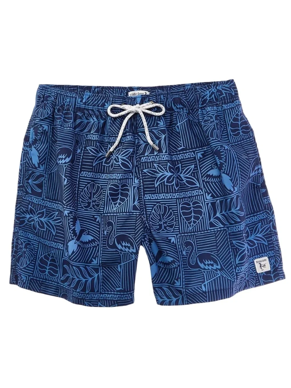 Endless Summer Men's Navy Printed Volley Swim Trunks NWT Size L